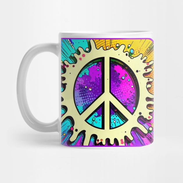 Peace Color Splash by ARTWORKandBEYOND